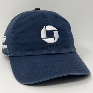 US Open Chase Bank Dad Hat Baseball Cap Tennis Tournament 47 Strapback Blue
